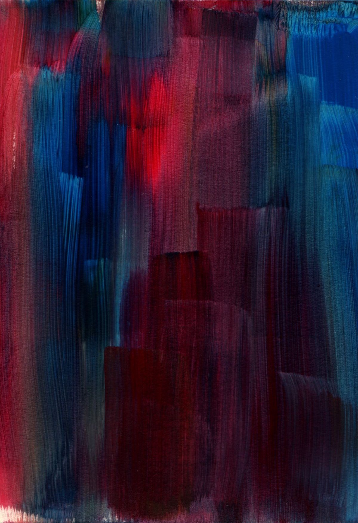 Red and Blue, acrylic paint, 17-12-2008