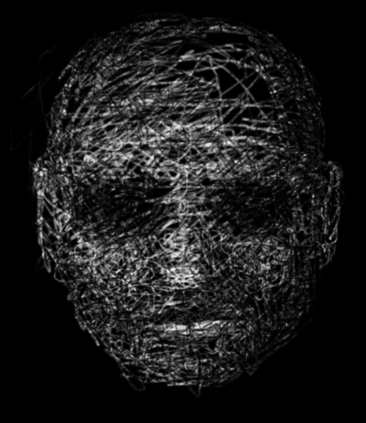 Face 03, computer drawing, 2010