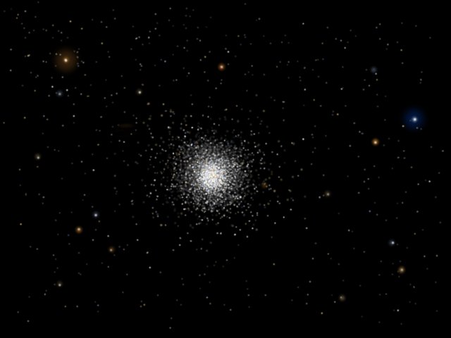 Globular Cluster, computer drawing, 2010
