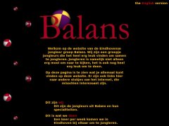 screenshot website: Balans (1997)