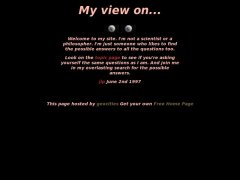screenshot website: My view on... (1997)