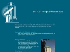 screenshot website: Dr. A. F. Philips Observatory (2000)